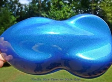 Pacific Blue Pearl Candy Pigment Custom Auto Paint  Clear Gloss