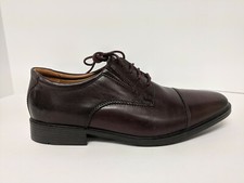 Clark Collection Lace-Up Oxford, Cherry Brown, Mens 8.5 M