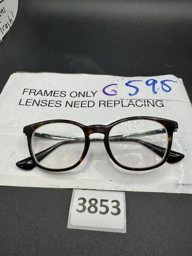  PRADA VPR 01P Eyeglasses 2AU-1O1 Tortoise Gold Maroon Frames 50-19