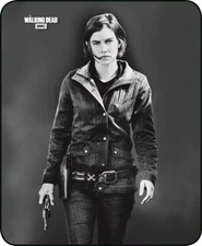 Queen AMC TWD The Walking Dead Maggie Mink Faux Fur Fleece Luxury Blanket Plush 