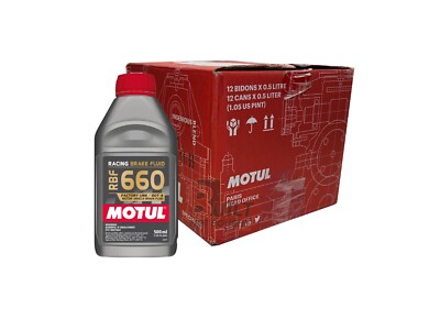 Motul  RBF 660 - Racing DOT 4 1/2L Brake Fluid Case of 12 Bottles
