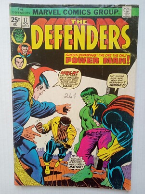 Marvel The Defenders 17 Bronze Age 1974 Comic Hulk Dr Strange Valkyrie Nighthawk