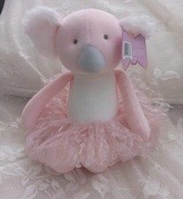 Fao Schwarz Petit Bon Pink Koala Bear Plush Toy Doll NWT