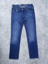 Levi Jeans Womens 25 Straight Legs Blue Denim Pants Casual Bottoms Curve Casual