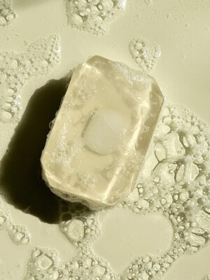 Gentle Dissolve Crystal Infused Bar Soap 3 oz - Sensitive Skin/Face - White Jade