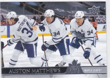 20/21 UD..AUSTON MATTHEWS..TRIPLE EXPOSURE VARIANT..ACHIEVMENT.# 419.MAPLE LEAFS