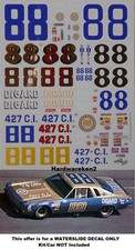 Nascar Decal 88 Digard Racing 1973-1974 Chevrolet Chevelle Donnie Allison 125 Nascar Decal 88 Digard Racing 1973-1974 Chevrolet Chevelle Donnie Allison 125