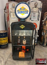 1950’s SUNOCO Gilbarco Gas Pump with Custom Glass Shelves & Bluetooth Speakers