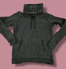Lululemon Avenue Sweatshirt Sz 8 Pullover Funnel Neck Gray Black