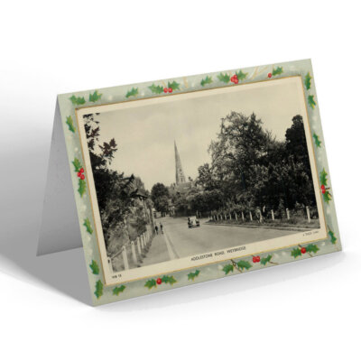 CHRISTMAS CARD Vintage Surrey - Addlestone Road, Weybridge | eBay UK