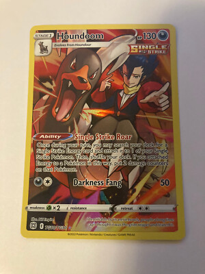 Houndoom TG10/TG30 Brilliant Stars Trainer Gallery Full Art Pokemon Card   