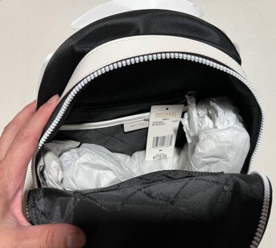 Michael Kors ☆ KENLY MEDIUM BACKPACK ~ Black White Michael Kors ☆ KENLY MEDIUM BACKPACK ~ Black White ☆ Nylon  main image 2