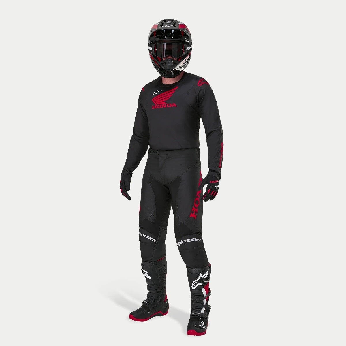 Complete Cross Enduro Jersey Pants Alpinestars Honda Racer Iconic