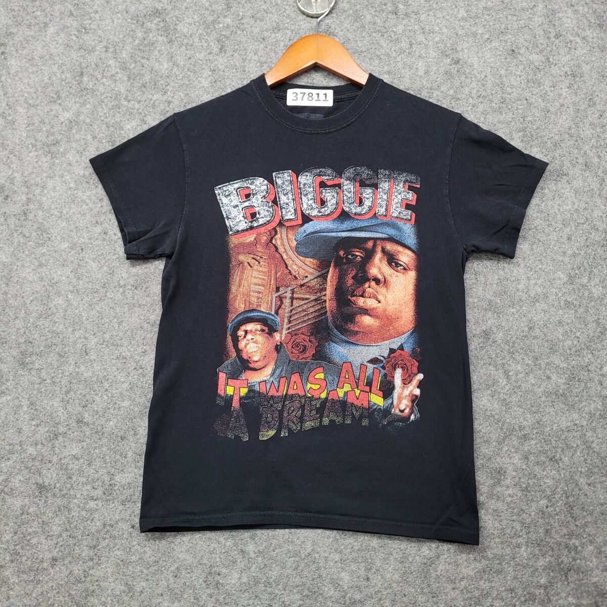 Vintage Notorious BIG T Shirt Biggie Smalls Lyrics Dice Rap Tee Size 3XL