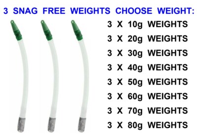 3 DENNETT SNAG FREE SNAKE BLEIGEWICHTE FORELLE LACHS ENTWURMUNGSKÖDER WURMCONTROLLER