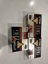 TDK E-HG TC-30 Extra High Grade VHS C Camcorder Tapes Lot Of 3 Sealed