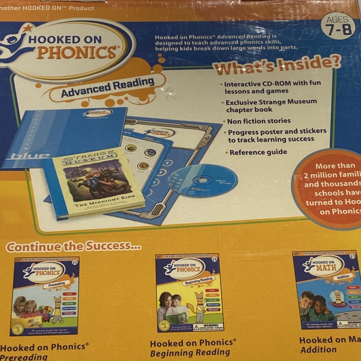 HOOKED ON PHONICS - Advanced Reading Ages 7-8 Essentials Edition
