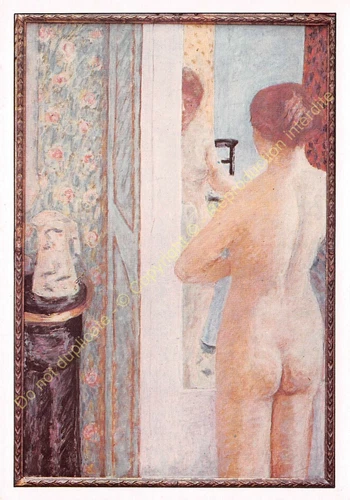 CP ART TABLEAU PIERRE BONNARD la toilette