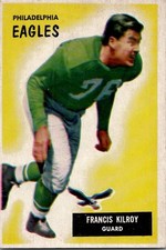 1955 Bowman FRANCIS BUCKO KILROY Philadelphia Eagles #29 EX+ Condition (2)
