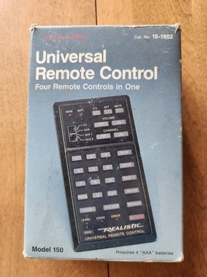 Vintage RADIO SHACK Realistic Universal Infra-Red Remote Control 4 in 1 URC-150