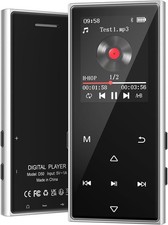 128GB MP3 Player Bluetooth 5.3 Touch Screen MP4 Spotify FM Black