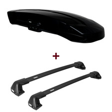 Dachbox Thule Vector L + Dachträger für Renault Twingo III Typ BCM, BCA