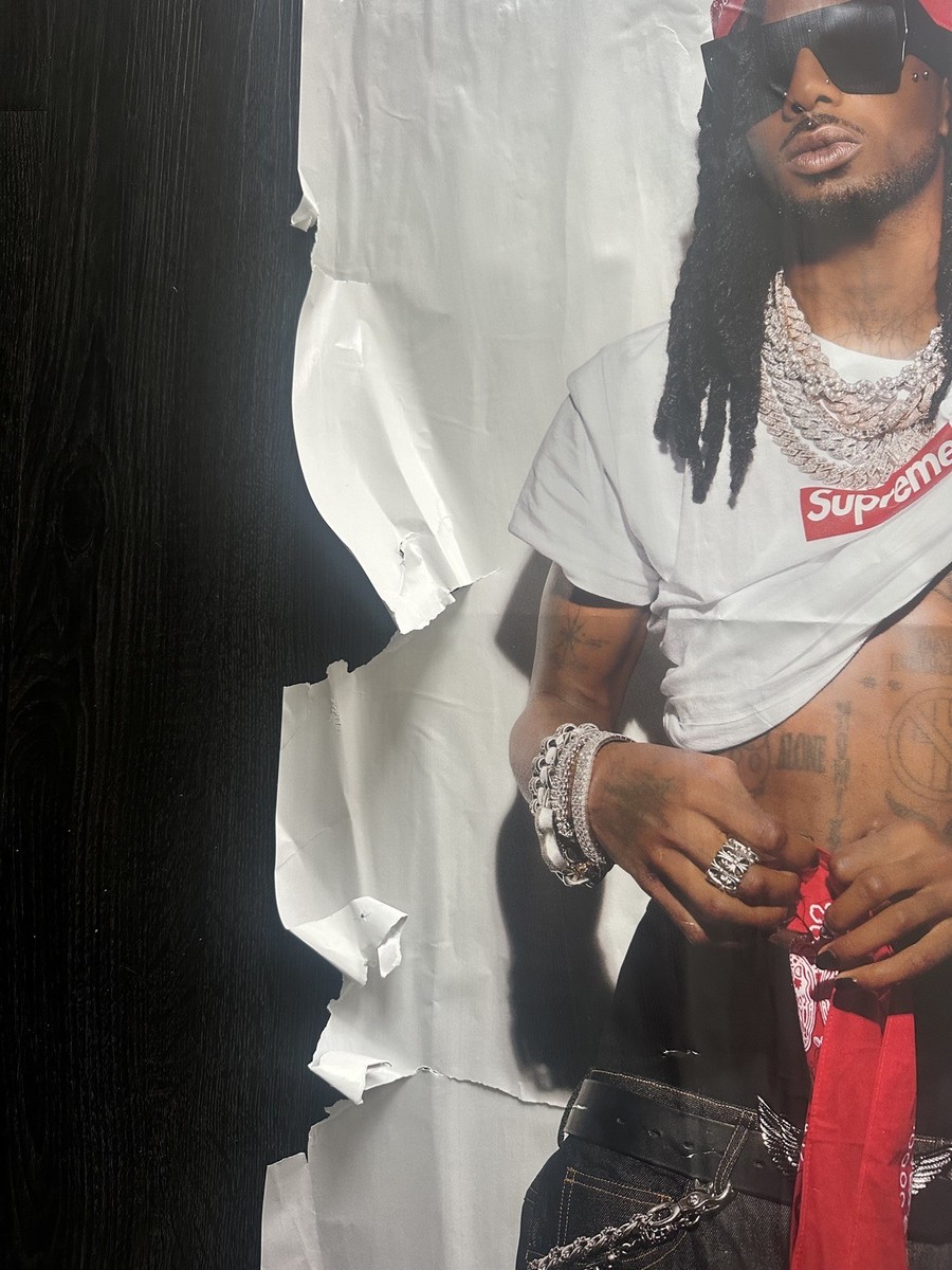 supreme playboi carti box logo 2025 RARE poster wheat NEW original