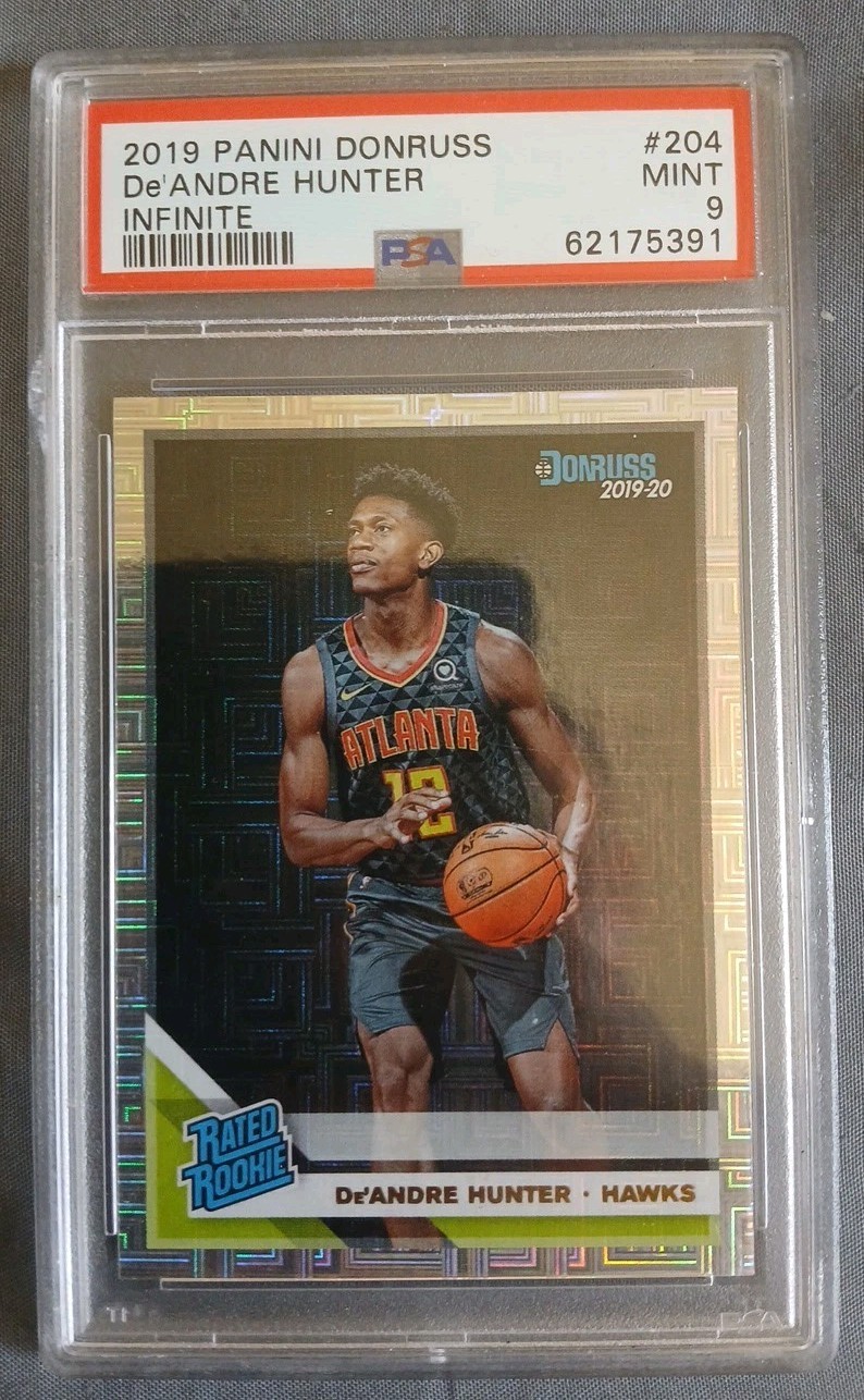 2019-20 Panini Donruss - Rated Rookie De'Andre Hunter #204 Infinite (RC)