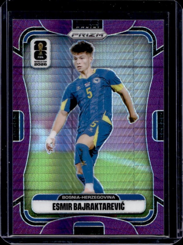 2026 Panini Prizm World Cup Esmir Bajraktarevic Purple Hyper #/299 BIH