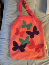 Disney Hannah Montana Fleece Pink Butterfly Bag Tote Fab Starpoint