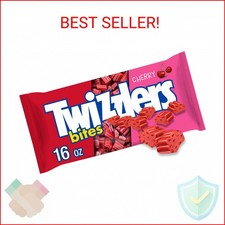 TWIZZLERS Bites Cherry Flavored Licorice Style, Chewy Candy Bag, 16 oz