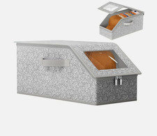 1/2x Stackable Hat Storage Organizer for Baseball Caps 24 Caps Hat Box with Lid