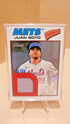 2026 Topps Heritage - Real One Relics Juan Soto #ROR-JS Red  #2/77  *SUPER RARE*