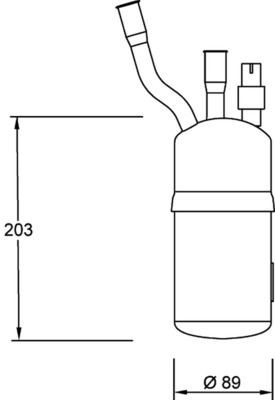 Mahle AC 414 001S Kondensator, Klimaanlage FüR BMW-image