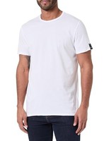 T-Shirt Herren Kurzarm Baumwolle Weiß S Replay 001 Baumwollshirt