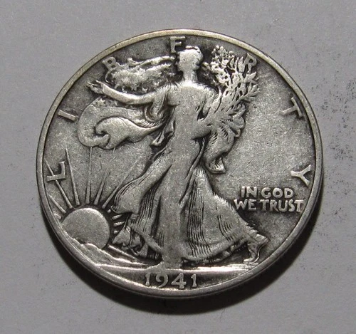 Photo of a 1941-S Walking Liberty Half Dollar from an eBay listing that sold on Jul 19, 2026