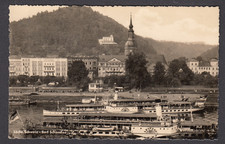 AK Bad Schandau, Dampfer Dresden und Leipzig, mit Schiffsstempel Dresden, Elbe