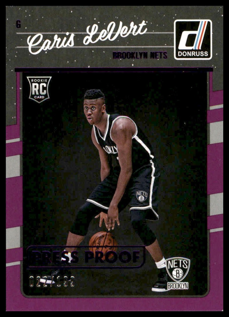 2016-17 Donruss #167 Caris LeVert Press Proof Purple #/199