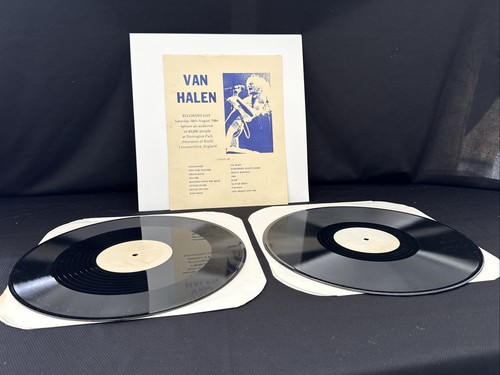 rare Van Halen 2 x LP  white label - Donington Park, UK 1984 Monsters of Rock
