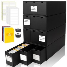 Trading Card Storage Box: 12-600 CT Boxes, 48 Dividers, 12000 Cards Organizer