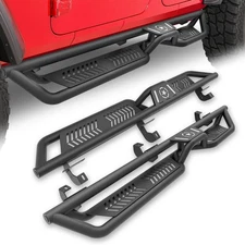 For 2007-2017 2018 Jeep Wrangler JK JKU 4 Doors 2-Stair Design Running Boards