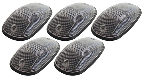 Pacer 20-247C LED Clear Hi-5 Cab Roof Light Kit 03-17 Dodge Style