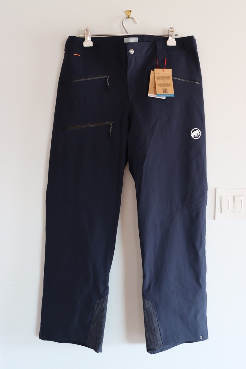Men's Mammut Stoney HS Regular Fit Hard Shell Ski Pants Marine