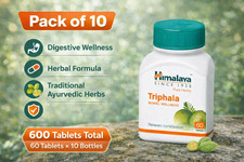 Himalaya Triphala Herbal Digestive Support Tablets 60 tablets x 10 Free Ship