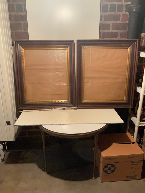 Matching pair of beautiful late 19th. Century wooden picture frames.