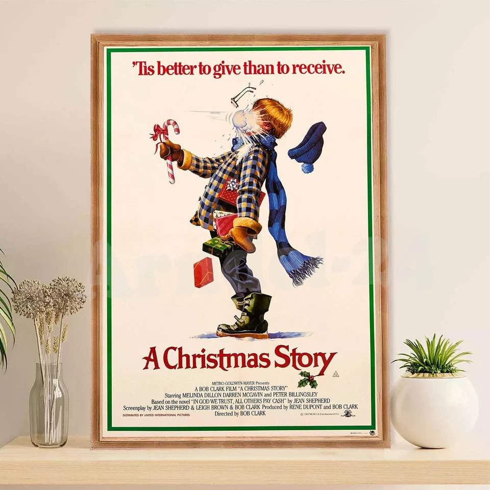 A Christmas Story 1983 Movie Poster Ralphie Parker Film Holiday Decor, Noframe - Image 4 of 4
