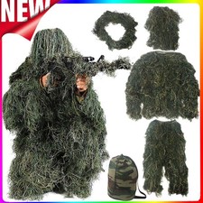 US Sniper Ghillie Suit woodland camouflage Army Outdoor Tarnanzug M / L DE