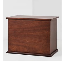 Walnut Wooden Urn for Adult Cremation Ashes Handcrafted Read Description