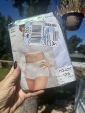 NOS Vintage Underscore JCPenney Nylon Panties Briefs Granny NEW 3-Pack sz 6