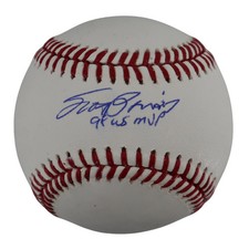Scott Brosius Yankees Signed Inscribed OMLB Baseball Wish You Were Here Auth 1